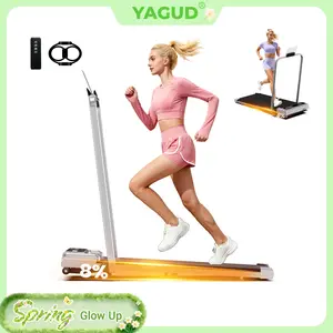【Upgraded Version】Yagud Walking Pad with Wheels,Remote Control, LED Display, Portable Under Desk Treadmill for Small Spaces, Home/Office Exercise Equipment Fitness Workout Calories SpringStatements