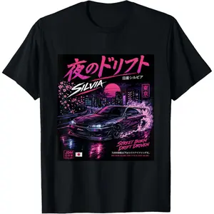 100%cotton Legendary JDM Drift Car - Street Style Racing Design T-Shirt