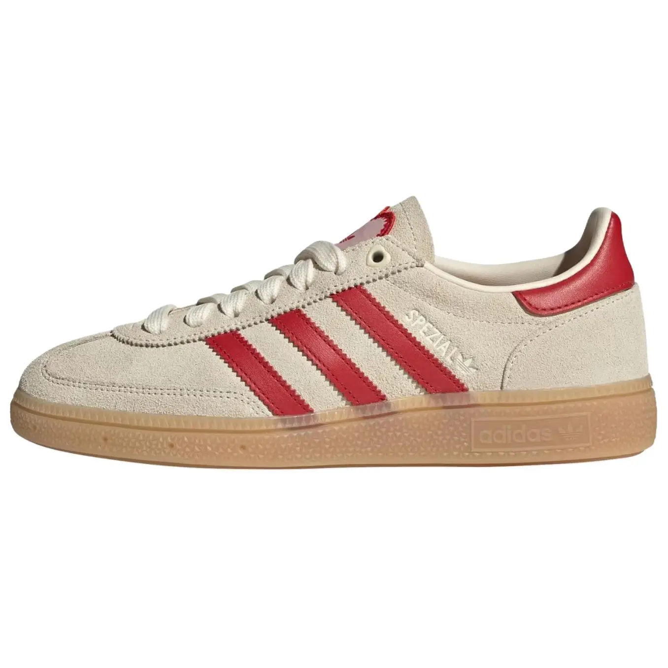 adidas Wmns Handball Spezial 'Cream White Scarlet Sandy Pink', Women, Shoe, Sports Shoes, Footwear, Athletic, Trainer, Women's Shoes
