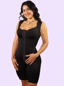 PERRONA  Full Body Shaper With Bra Double Compression Padded Straps Glute Enchantment