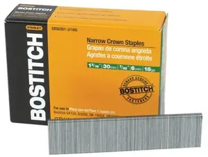Stanley Bostitch SX50351-1-4G 1.25 in. Crown Coated Staple - 3000 Count