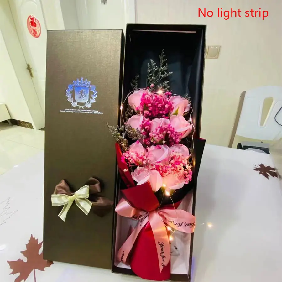 Soap Flower Gift Box, Deluxe Gift Box, Gift Package, Valentine's Day Present, Birthday Gift, Wedding Gift, Party Gifts, Girlfriend Wife Mom Gift, Romantic Surprise, Ideal for Gifting, Unique and Heartfelt