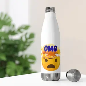 Insulated Water Bottle with Funny Emoji Design, Perfect for Outdoor Adventures, Gifts and Everyday Use, Travel Mug, Fitness Accessory, [...]