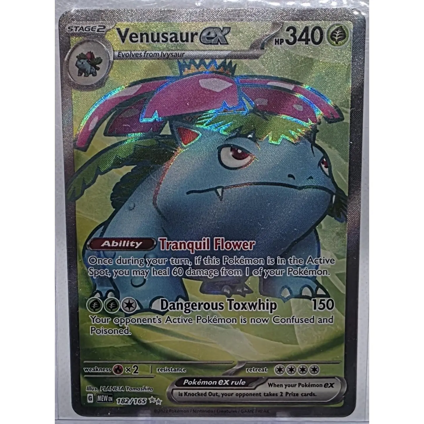 Venusaur ex 182/165 Ultra Rare – Scarlet & Violet 151 Pokémon Card