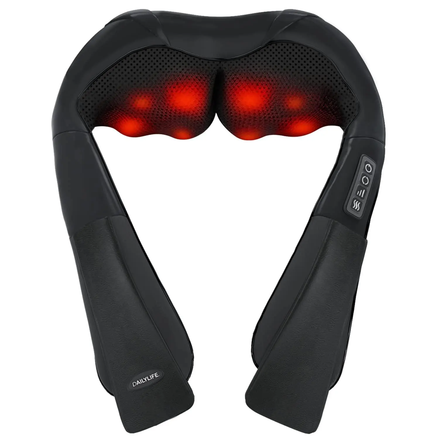 DAILYLIFE Shiatsu Neck and Back Massager, Electric Shoulder Massager, Car Neck Massage Pillow for Neck, Back, Shoulder, Foot, Leg Massage, Relieve Muscle Pain, Perfect Present for Man/Woman/Family,dorm essentials