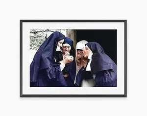 Nuns Smoking, Photography Posters, Nun Poster, Nuns Smoking Poster, Funny Poster, Vintage Posters, Museum Quality Photography Poster