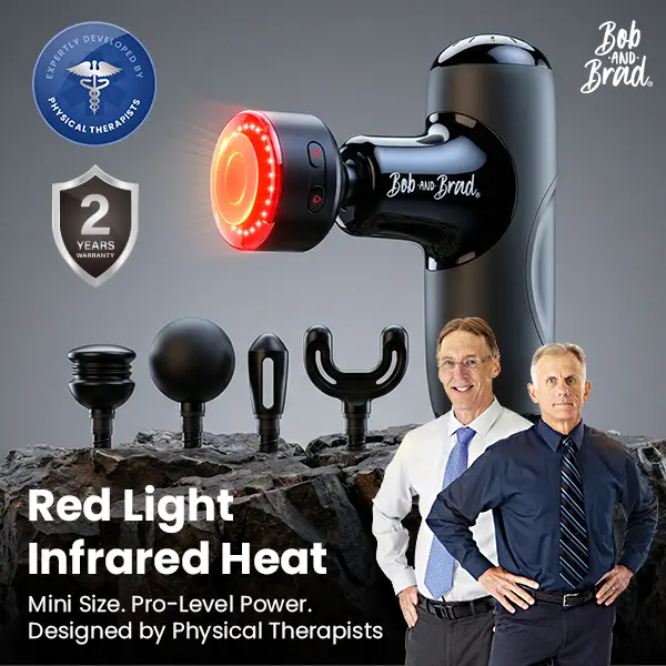 【BOB AND BRAD Therapists massage gun】Q2 Ultra Mini Massage Gun with Heat, Comfort Deep Tissue Muscle Relaxation Massager Gift for Real Relief