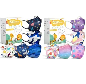 KlDS KN95 Face Mask Disposable - KlD KN 95 Masks Children Small Size Breathable Boys KlDS KN95 Mask Mascaras KN95 Para Niños 50 Pack