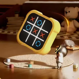 3 in 1 Electronic Tic Tac Toe Game, Handheld Digital Tic Tac Toe Game with Silent Mode, Portable Educational Toy Gift for Kids & Adults-MM1