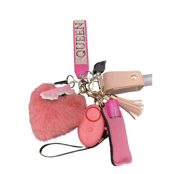 Fashionable Key Chains with Metal and Plastic for Style and Durability
