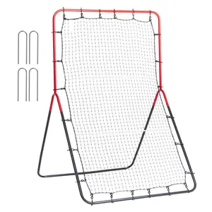 VEVOR Baseball And Softball Rebounder Net, TikTokShopBlackFriday, 3 x 4.5 ft PitchBack Baseball Pitching Nest, 3-Way Baseball, Softball Pitchback Net, Fielding Trainer, Bounce Back Net for Fielding/Throwing Practice