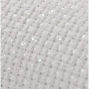 12" x 59" 14CT Counted Cotton Aida Cloth Cross Stitch Fabric (White Opal)