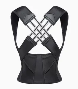 Posture Corrector for Women and Men,Adjustable Shoulder Straightener,Back Support Brace,Upper Spine scoliosis, hunchback Healthcare Tool Balck