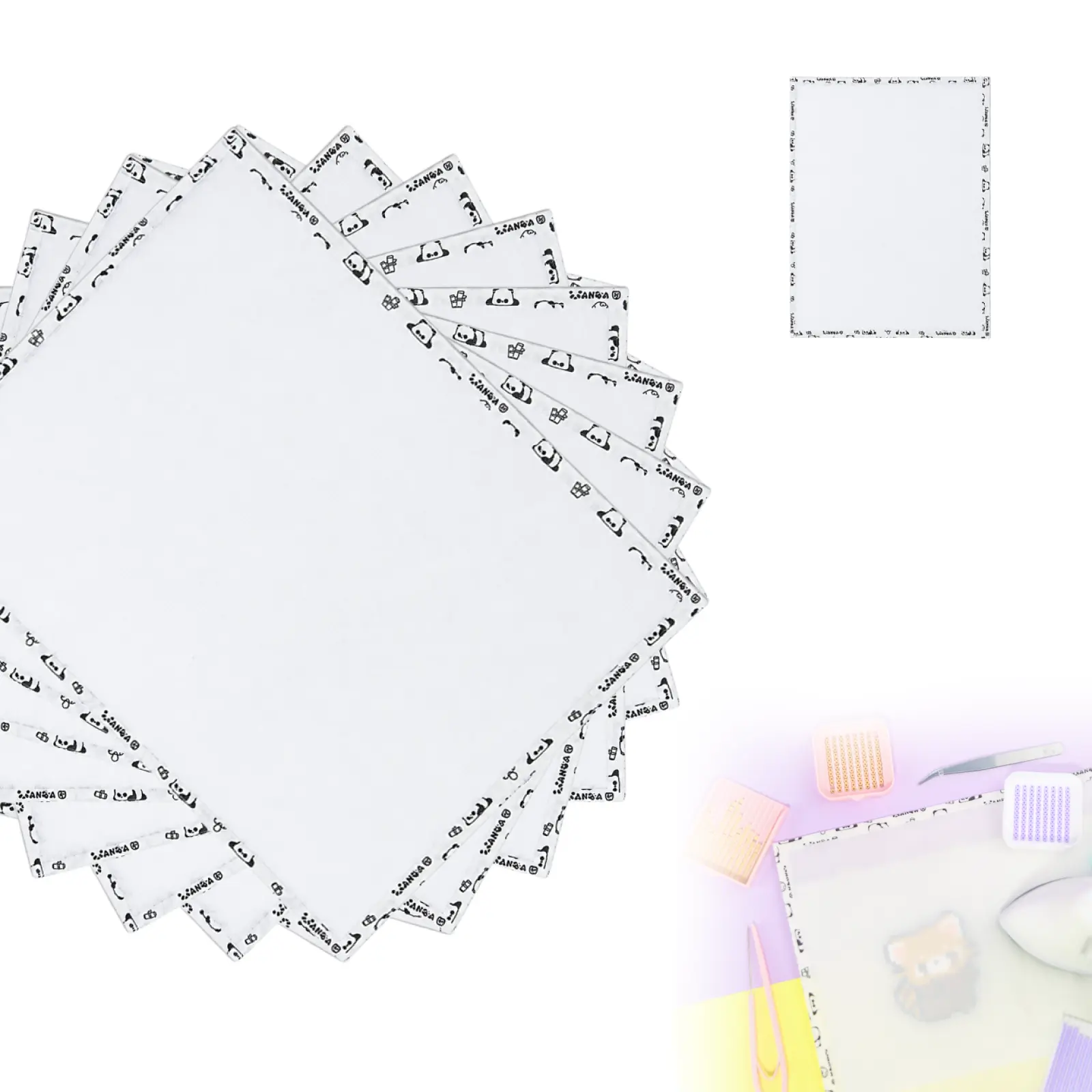 PixieCraft Reusable Non-Stick Ironing Sheets for Fuse Beads - Crafting Supplies, Durable Heat-Resistant, 3-Piece Multi-Size Set (15x20cm or 20x30cm Options)