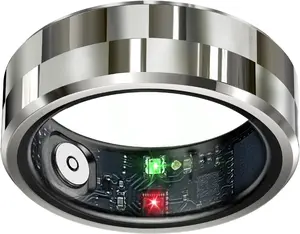 Smart Ring Health Tracker, Sleep Tracker Ring with Heart Rate, Waterproof Fitness Ring for Activity Monitoring/Steps/Distance/Calories,Air Gestures,Up to 7Day Battery,For Ios Android(Stylish Silver#8) celestaura