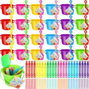 12/24/36 Sets End of Year Buckets Bulk, Student Goodie Bags Summer Pool Party Favors with Cards-Various Sets with Different Accessories from Teacher for Kids Preschool Kindergarten Class Rewards Summer Birthday Graduation Party Supplies Holiday