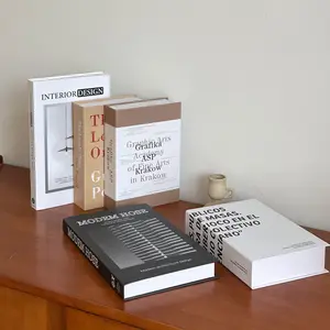5pcs Nordic Modern Home Decor Decorative Fake Books, Minimalist Coffee Table Decor, Bedroom Study Room Props, Photo Shooting Accessories