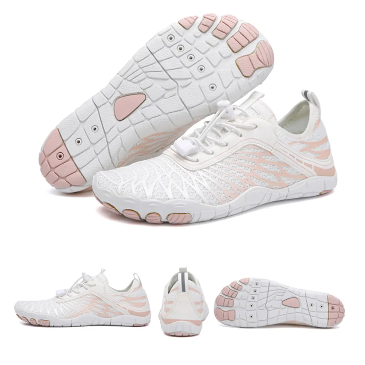 Reazuoy Women's Barefoot Shoes All-Terrain Off-Road Casual Trainers - Wide Toe Box, 0 Drop, Non-Slip, Lightweight, Breathable Sports Shoes for 2026 Summer Outdoor Walking, Women's Water Shoes Workout Sneakers cute shoes