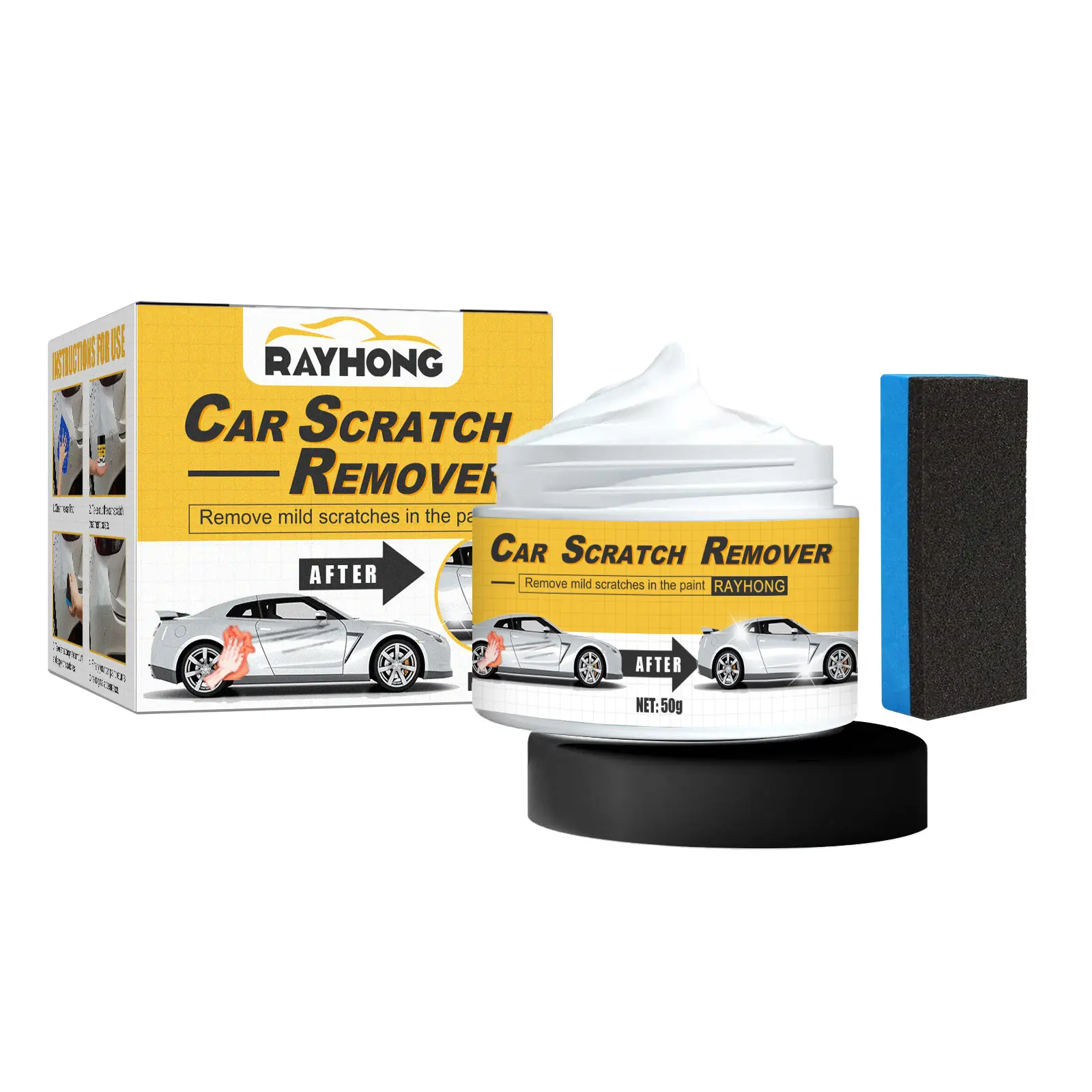 Rayhong car scratch remover, car scratch repair cream, car paint repair scratch maintenance agent