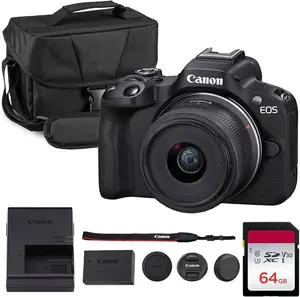 Canon EOS R50 APS-C Mirrorless Camera Kit - RF Mount Camera with 18-45mm Lens