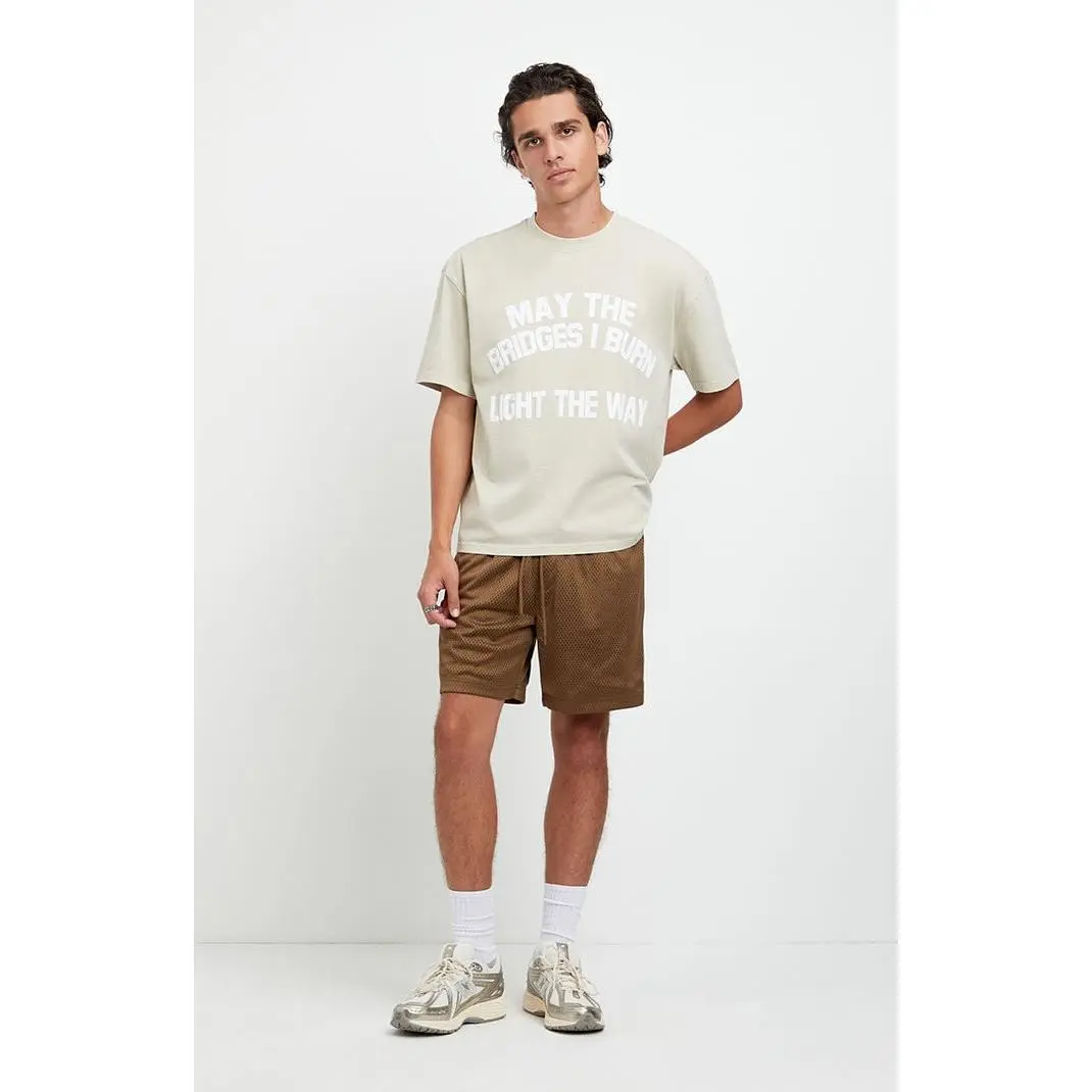 Pacsun Men's Brown Aaron Mesh Volley Shorts Pacsun Men's Brown Aaron Mesh Volley Shorts