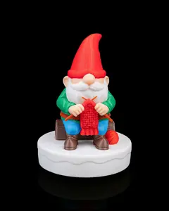 Knitmas Gnome - Festive Holiday Decor with Cozy Knit Design for Christmas Settings