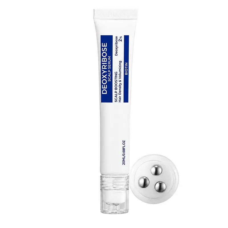 Deoxyribose Scalp Serum – Korean Hair Care Roll-On Serum with Rosemary, EGF & Caffeine for Fuller-Looking, Thicker-Looking Hair & Scalp Care