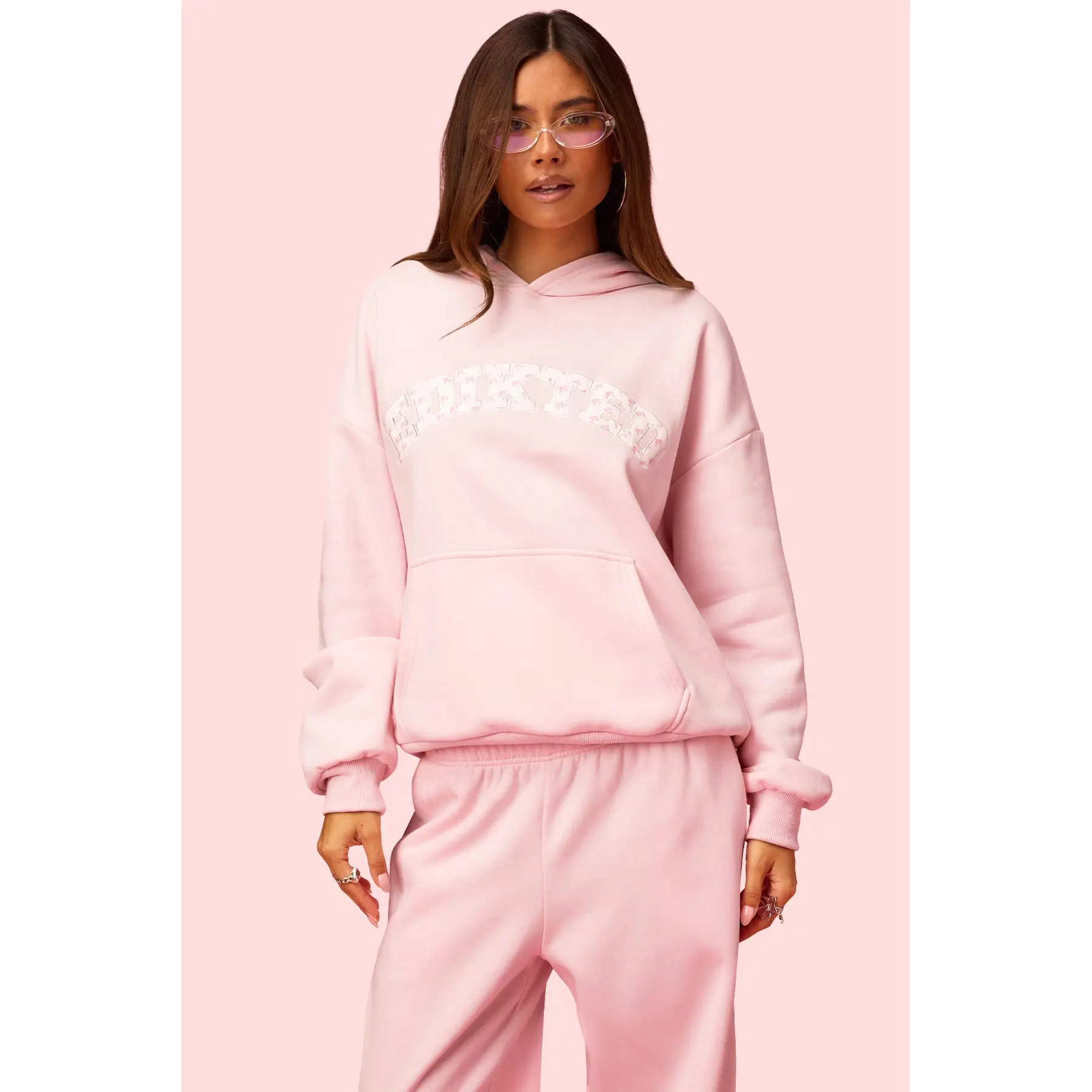 Edikted Hearts Barbie™ Oversized Hoodie