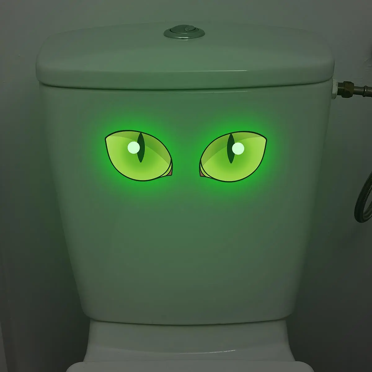 Creative Glow in The Dark Eye Pattern Toilet Sticker, Luminous Bathroom Toilet Sticker, Home Wall Waterproof Wall Sticker Decoration, Bathroom Decor Supplies, Bathroom Decorations