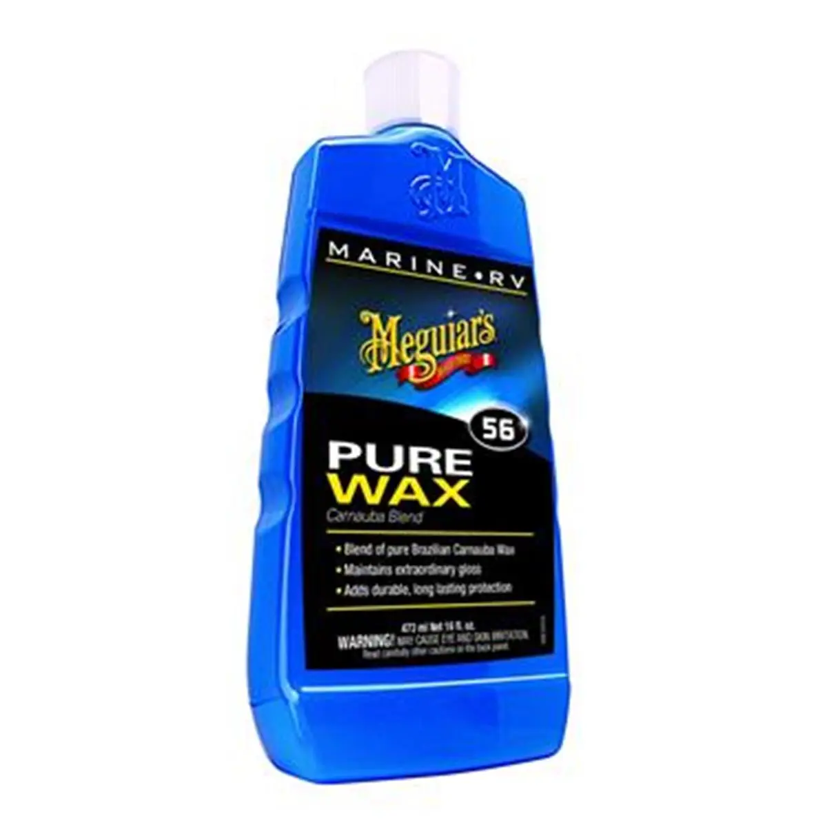 212 MAIN MEGUIARS M5616 Liquid Carnauba Wax - 16 oz Bottle, Brazilian Blend for Car, Long-Lasting Gloss, UV Protection, Browning Resistance, Easy Wipe-Off, Multi-Use Hand-Apply Formula