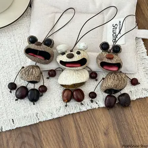 Ugly Cute Big Mouth Bear Doll Pendant, Shell Bag Charm Keychain, Creative Versatile Bag Accessory, Cute Cartoon Car Hanging Ornament
