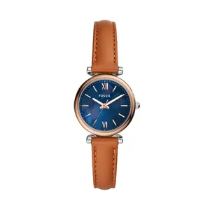 Fossil Women's Carlie Mini Three-Hand, Stainless Steel Watch
