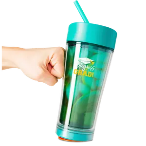 Mighty Mug Ice: Teal (Translucent Color) Congrats Grad