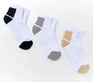 Complliments Set of 3 Ankle Rib Colorblock Socks
