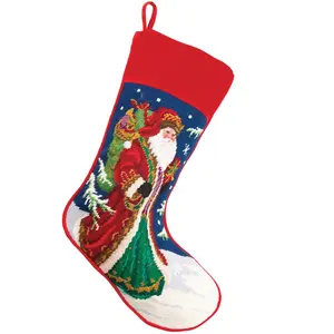Santa Needlepoint Stocking