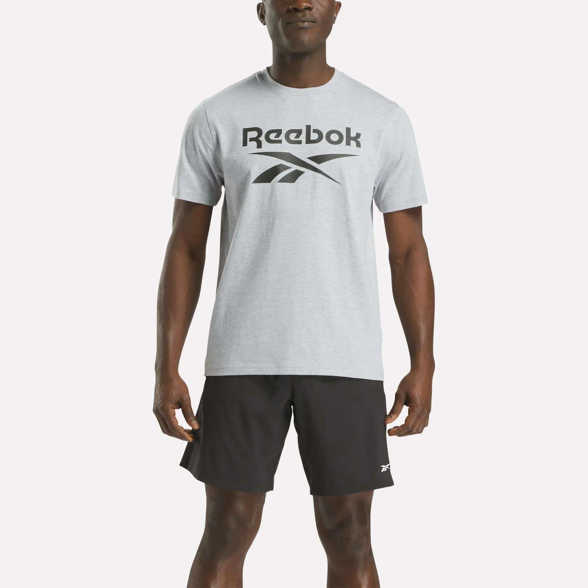 Reebok Men's Big Logo Crewneck Short Sleeve Tee