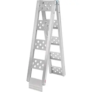 1 count 6FT Folding   Ramp, 440 lbs Capacity, 8" Wide Portable Dirt  Ramp for  Bed Loading, Loading Ramp for E-, Pickup, , Scooter, Stairs