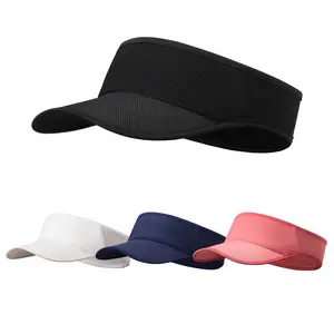 LongLong Sports Sun Visor caps Moisture-Wicking MenWomen Adjustable Cooling Stretchy Visors Hat LightweightBreathable Running Tennis Golf Wide Brim Beach Hats