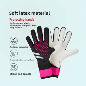 Professional grade children's football equipment adult latex goalkeeper professional training non-slip goalkeeper gloves White