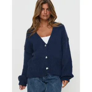 Yasmyn Knit Cardigan Royal Blue