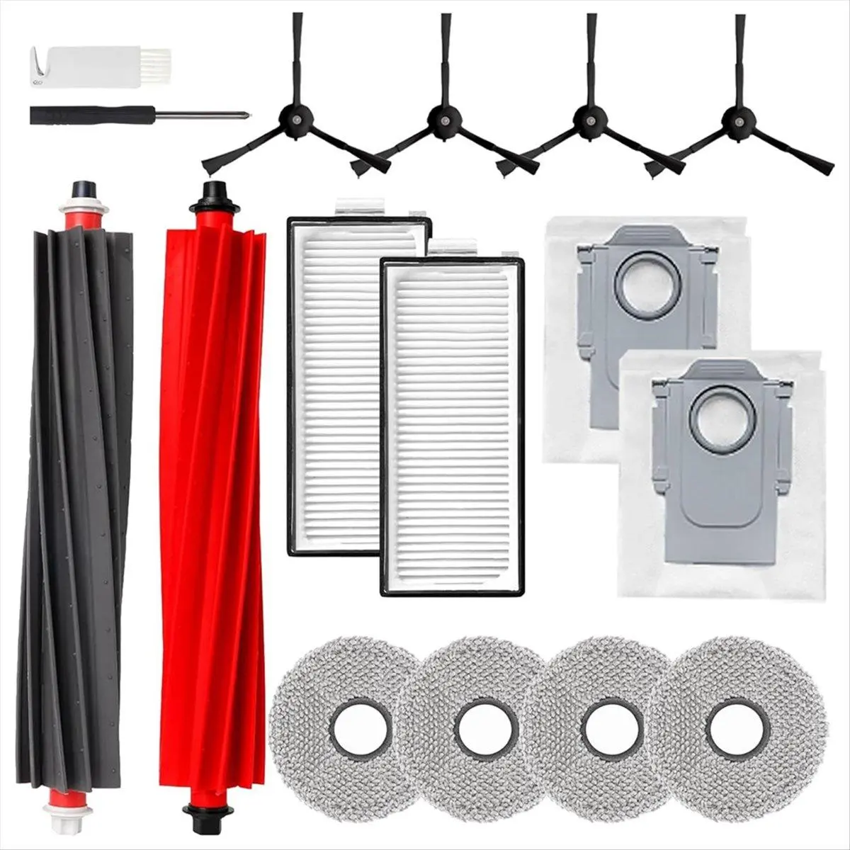 For Roborock Qrevo Master Robot Vacuum Cleaner Main Side Brushes Hepa Filters Mop Cloth Dust Bags Replacement Parts