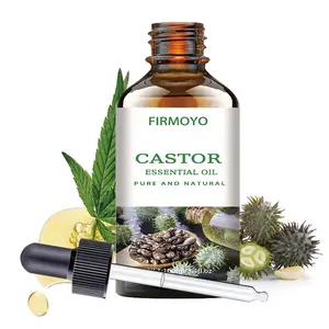 3.38oz/100ml Organic Castor Oil - Pure and Unscented, Cold-Pressed, Moisturizing for Hair, Skin, and Nails - Traditionally Used as a Hexane-Free Moisturizer for the Face, for Massage, Body Care Oil, Skin Care, Unisex