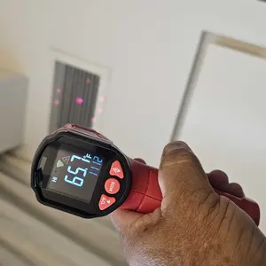 Infrared Thermometer Gun,DURFICST Laser Thermometer Gun -58℉～1112℉(-50℃～600℃) ,Non-Contact Temperature Gun with Adjustable Emissivity&Color Backlight for Cooking, Pizza Oven,BBQ,Fridge,Engine,HVAC