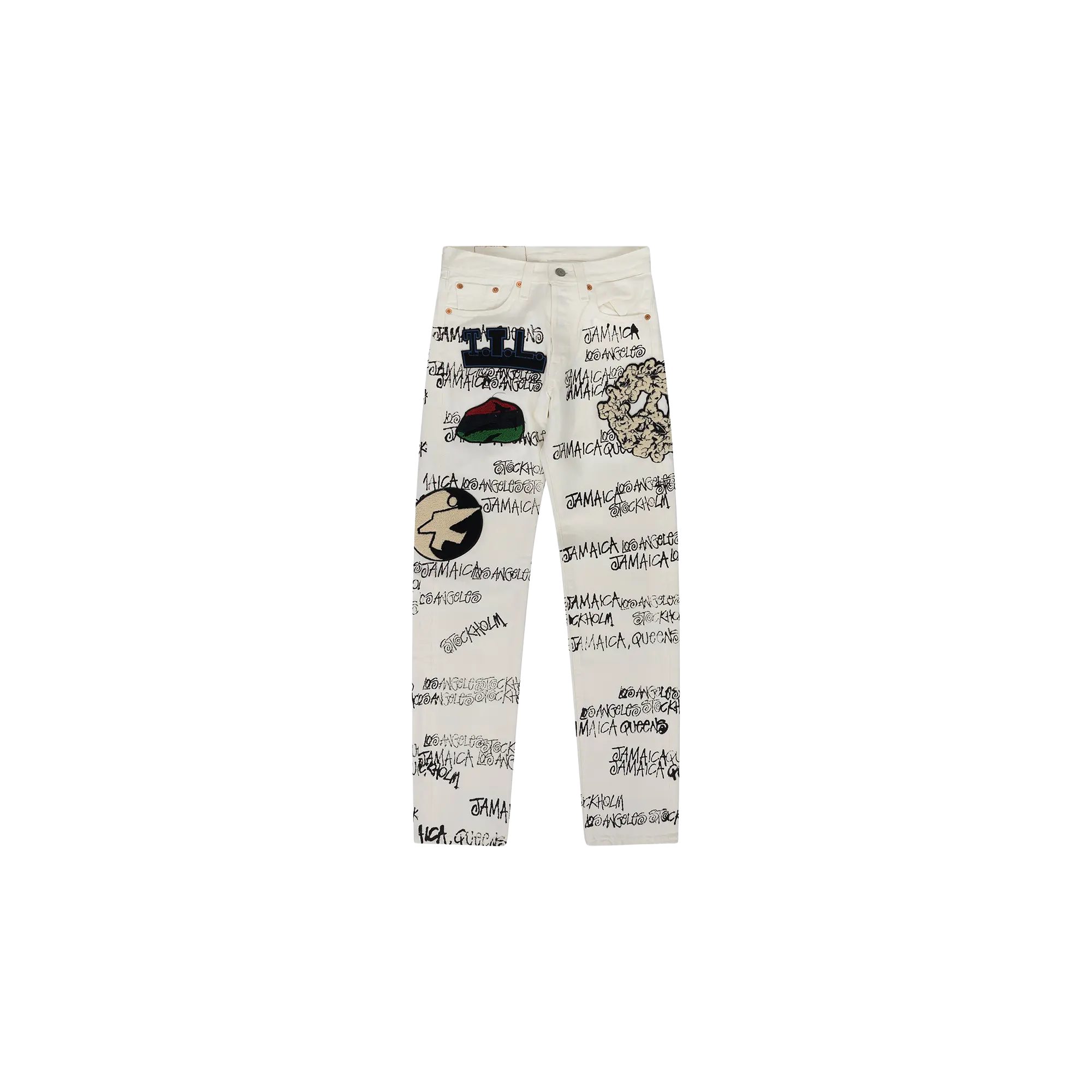 Stussy 501 Jeans "White" DT816