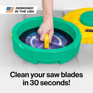BLADECLEAN Blade and Bit Cleaning System - The fastest way to clean your saw blades and router bits.
