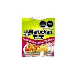 12 pack Instant Noodles. Bold Mexican flavor. Instant Lunch Maruchan. Habanero and Chile Piquin.