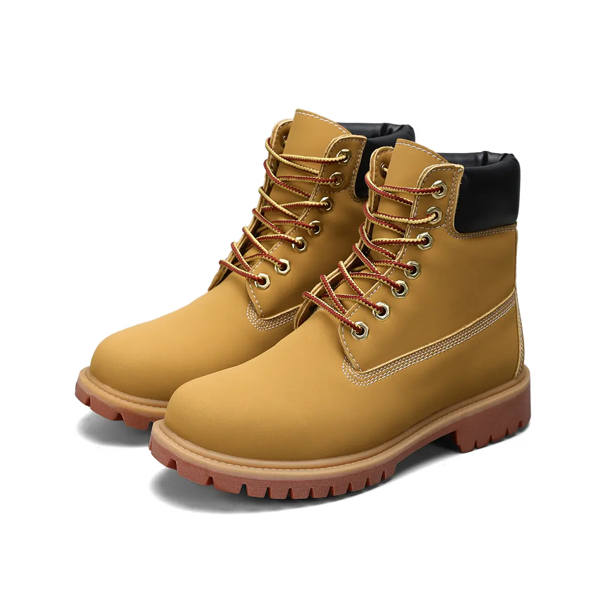 Unisex PU Hiking Boots, Wear Resistant Rubber Sole Comfort Outdoor Walking Shoes Unisex PU Hiking Boots, Wear Resistant Rubber Sole Comfort Outdoor Walking Shoes