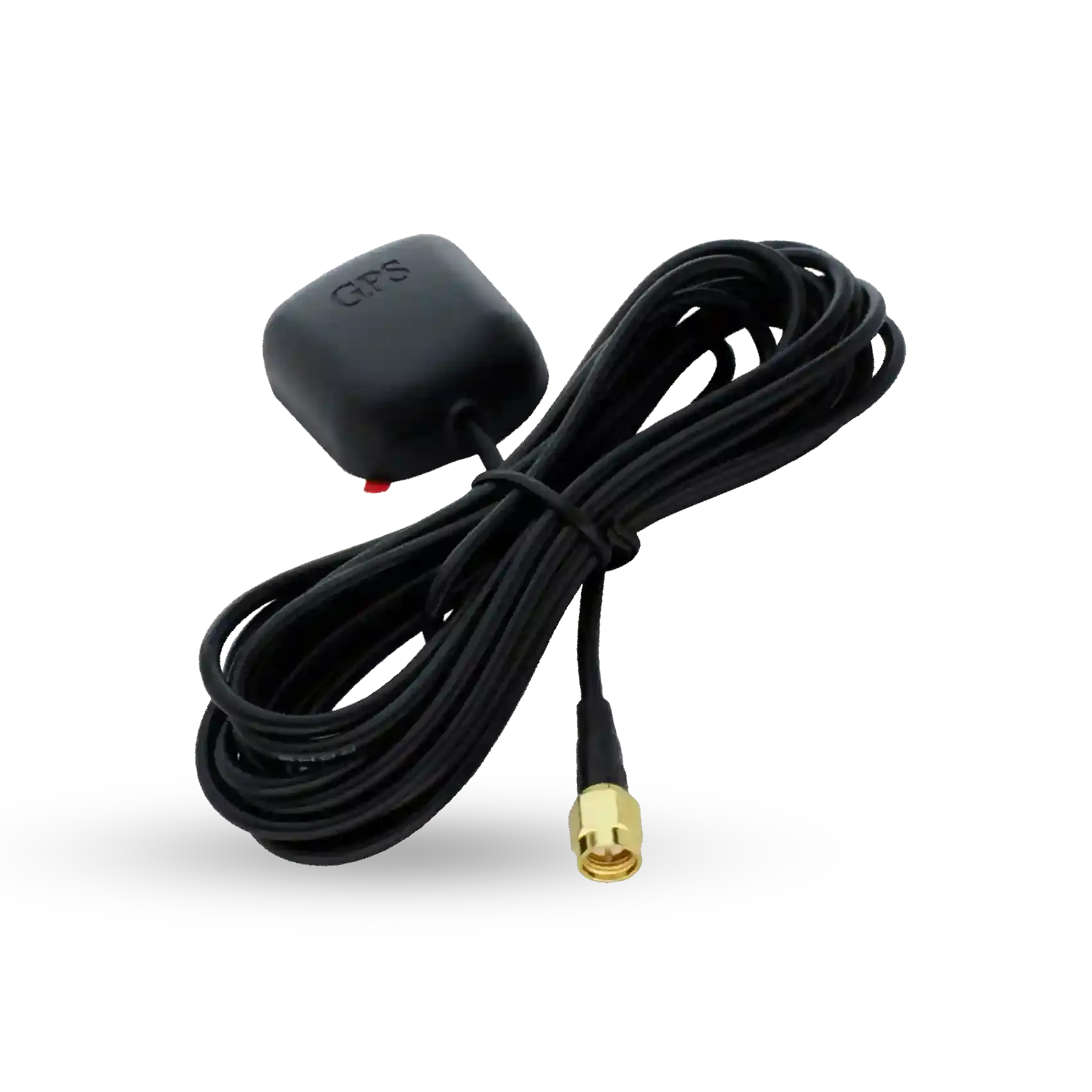 Shopcorp Active and Waterproof GPS Antenna with SMA Male and 3 ft - 28dB Gain, 3-5VDC (Magnetic Base)