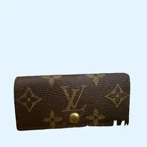 Pre-owned Louis Vuitton Canvas Small Leather Goods Monogram key wallet
