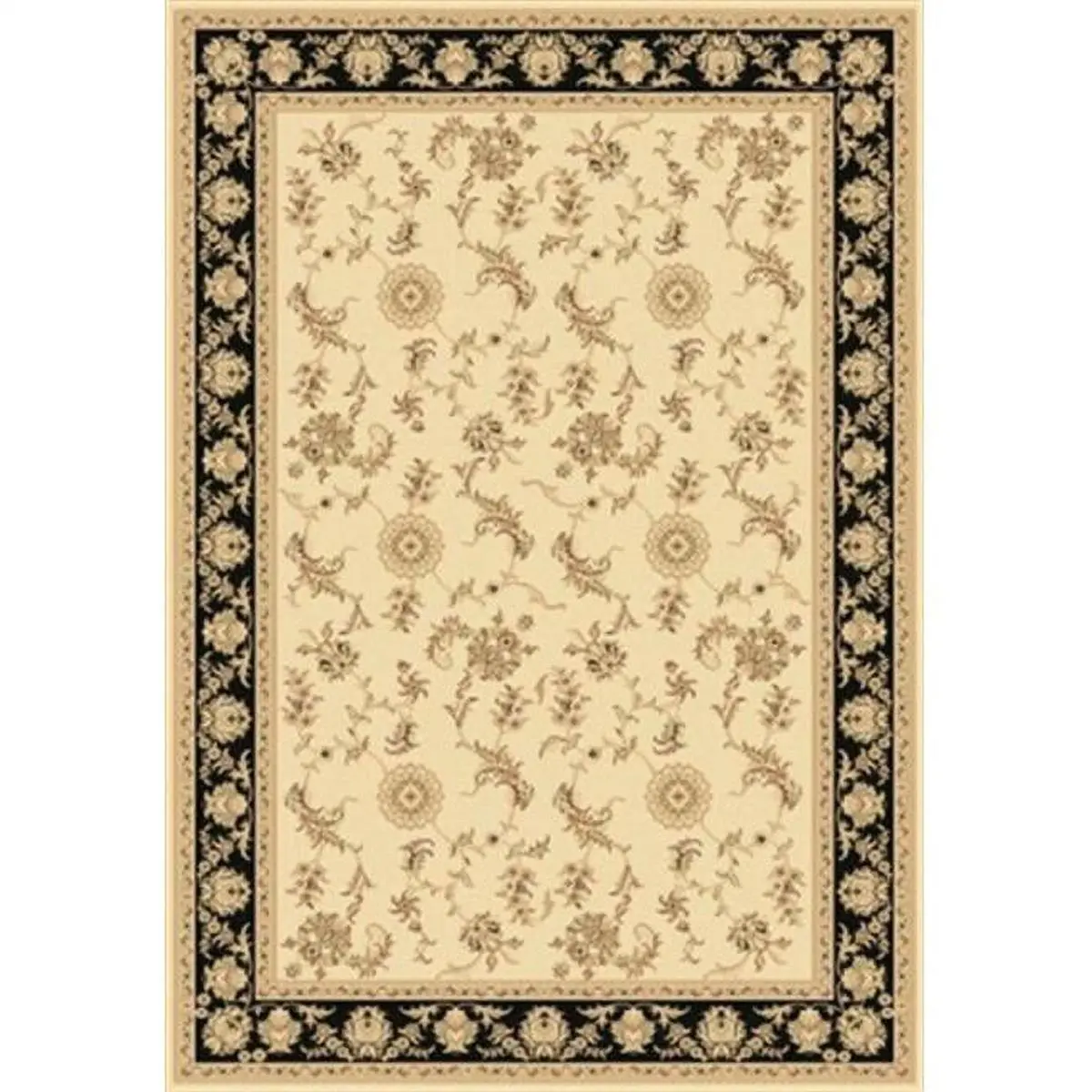 Dynamic Rugs LE2458017190 Legacy 2 x 3.6 58017-190 Rug - Ivory-Black